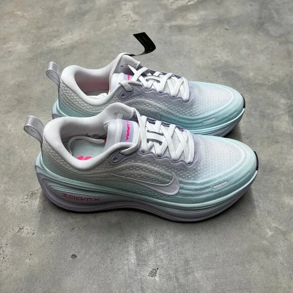 Nike Vomero Plus Wmn's White Blue Pink Running IM6682 159 - New - Picture 3 of 6